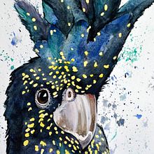 Before course watercolour bird painting . Pictură acrilică, Teoria culorilor și Pictură în ulei de Milada Theron - 12.27.2020