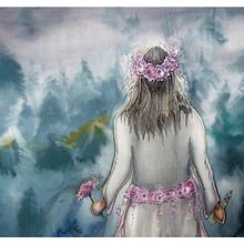 My project in Silk Painting Techniques course. Painting project by Bożena Milewska - 12.27.2020