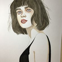 Mi Proyecto del curso: Retrato en acuarela a partir de una fotografía. Traditional illustration project by Pili Guardiola - 12.28.2020