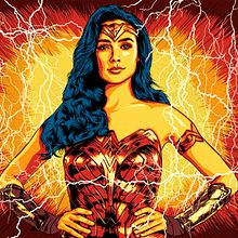 PALACIO DE LA PRENSA / WONDER WOMAN PREMIERE. Un progetto di Animazione, Animazione 2D, Illustrazione tradizionale, Illustrazione digitale e Illustrazione vettoriale di Alex G. - 18.12.2020