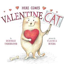 Here Comes Valentine Cat. Children's Illustration, and Traditional illustration project by Claudia Rueda - 02.28.2016