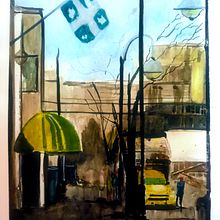 My project in Urban Landscapes in Watercolor course. Watercolor Painting project by Kimberley Campbell - 12.28.2020