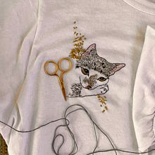 Mi Proyecto: patalón roto y gatita. Embroider project by Juliana MT - 12.29.2020