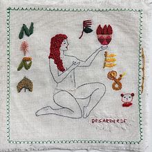Mi Proyecto del curso: Introducción al bordado en relieve. Embroider project by Juliana MT - 12.29.2020