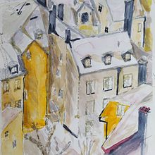 My project in Architectural Sketching with Watercolor and Ink course. Architectural Illustration, and Watercolor Painting project by Tommy S - 12.29.2020