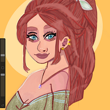 Mi Proyecto del curso: Retrato de personajes femeninos . Projekt z dziedziny R, sunek c i frow użytkownika Noelia carmen Quesada Yllan - 29.12.2020