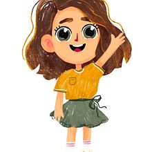 Olivka. Children's Illustration project by Valeryia Decker - 09.20.2020