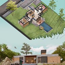 Meu projeto do curso: Ilustração digital de projetos arquitetônicos. Un progetto di Progettazione 3D e Architettura di rodrigoalves3133 - 30.12.2020