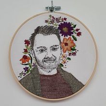 My project in Creation of Embroidered Portraits course. Embroider project by Esther Middel - 12.29.2020