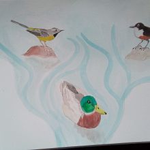 My project in Artistic Watercolor Techniques for Illustrating Birds course. Un progetto di Pittura ad acquerello di Karen Allison - 29.12.2020