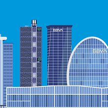 Ilustraciones edificios BBVA. Un progetto di Illustrazione vettoriale di Alejandra Marín Garibay - 25.10.2019
