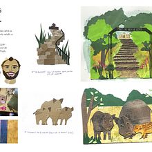 Ilustración Collage. Un progetto di Collage e Illustrazione infantile di Anna Gimenez - 31.12.2020