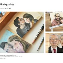 Minicuadros Retrato Pareja con Pintura al Óleo. Un progetto di Pittura ad olio di Anna Gimenez - 31.12.2020