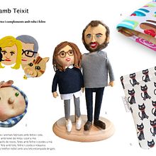 Figuras y Artículos en Tela - Figuras Pastel Boda, Fundas y Caras en Fieltro. Un progetto di Artigianato e Scultura di Anna Gimenez - 31.12.2020