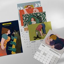 Calendario ilustrado ¡A la porra, 2020!. Editorial Design, Editorial Illustration, Traditional illustration, and Digital Illustration project by Raquel Feria Legrand - 12.31.2020