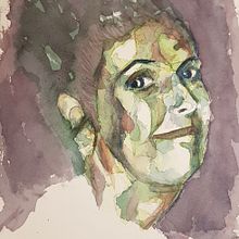 New portrait. Watercolor Painting project by pebott71 - 12.31.2020