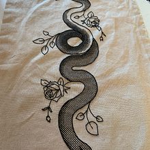 My project in Introduction to Blackwork Embroidery course. Embroider project by Erin Mohr - 09.30.2021