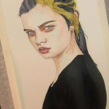 Mi Proyecto del curso: Retrato en acuarela a partir de una fotografía. Un proyecto de Dibujo de Retrato y Pintura a la acuarela de María José Barra Catalán - 31.12.2020