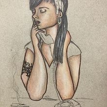 Mi Proyecto del curso: Ilustración con pastel y lápices de colores. Een project van Realistische tekening y  Portrettekening van silver_s - 01.01.2021