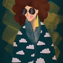 Mein Kursprojekt: Flat Illustration mit Photoshop. Traditional illustration project by Verena Oleksyn - 01.01.2021