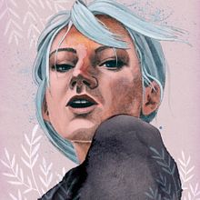 My project in Illustrated Portraits with Procreate course. Projekt z dziedziny Ilustracja c i frowa użytkownika kellyc - 01.01.2021
