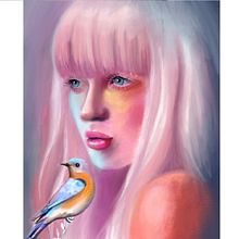 Mi Proyecto del curso: Técnicas de ilustración con acuarela digital. Drawing, Portrait Drawing, and Digital Drawing project by Valeria Olivares - 01.02.2021