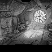  Sketch of a location for a mobile game. Un proyecto de Concept Art y Videojuegos de Nikolay Sitnikov - 02.01.2021