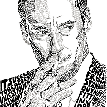 Don Draper. Desenho de retrato, Desenho tipográfico, e Tipografia projeto de Begoña Blázquez Parro - 02.01.2021