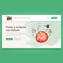 Mi Huerto Web Website Design. Projekt z dziedziny Tworzenie stron internetow, ch i Web design użytkownika Francisco Aguilera G. - 03.01.2021
