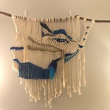 Mi Proyecto del curso: Introducción al macramé: creación de un tapiz decorativo. Projekt z dziedziny Makrama użytkownika Aida Calderon - 03.01.2021