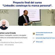 Proyecto final del curso "LinkedIn: construye tu marca personal".. Creativit, Education, Writing, 3D Modeling, and Social Media project by Carlos Luna Criado - 01.15.2021