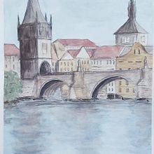 My project in Urban Landscapes in Watercolor course. Un projet de Illustration architecturale, Architecture, Pa, sagisme , et Aquarelle de Romana Černá - 03.01.2021
