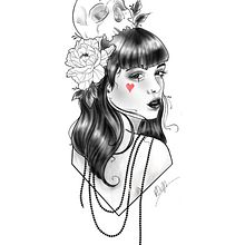 My project in Digital Design and Illustration of Tattoos with Procreate course. Traditional illustration, Graphic Design, Digital Illustration, Tattoo Design, and Digital Drawing project by Roxanne Cyr - 09.05.2021
