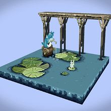 Voxel Totoro Ein Projekt aus dem Bereich 3D, 2-D-Animation, 3-D-Animation, Animation von Figuren, Kino, 3-D-Design, 3-D-Modellierung, Pixel Art, Rigging und Video von Frank Morales - 03.01.2021