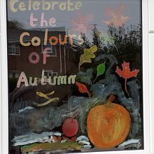 Window art for lockdown. Acr, and lic Painting project by Janice Taylor - 01.03.2021