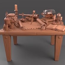 Mi proyecto Bodegón pirata. Een project van  3D-ontwerp y  3D-modellering van Oscar Martinez - 04.01.2021