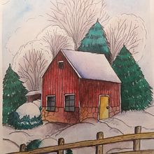 Houses. Architectural Illustration, Architecture, Sketching, and Watercolor Painting project by Julia Lozovskaia - 01.04.2021
