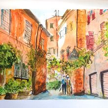 Meu projeto do curso: Paisagens urbanas em aquarela. Un projet de Architecture, Art urbain, Dessin artistique et Illustration traditionnelle de Luan Neske - 04.01.2021