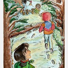 2 ILUSTRACIONES // Mi Proyecto del curso: Ilustración de escenas narrativas en acuarela . Traditional illustration, Painting, and Watercolor Painting project by Gilmary Mambel - 01.10.2021