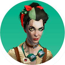 Autorretrato Steampunk. 3D, Design de personagens 3D, e Modelagem 3D projeto de Viena Bantulà - 04.01.2021