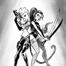 ink comission . Esboçado, Comic, Concept Art, Desenho, Desenho a lápis, Desenho anatômico, Desenho artístico, Desenho digital, Mangá, Direção de arte, Ilustração tradicional, Ilustração com tinta e Ilustração digital projeto de Freddy Navarro - 04.01.2021