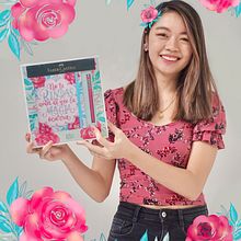 Diseño de libreta - Faber Castell. H, Lettering, Traditional illustration, Botanical Illustration, Lettering, Digital Lettering, and Watercolor Painting project by Letters by Jess - 11.04.2020