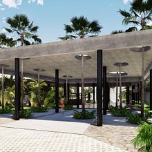 Interfaz Tropical | Ilustraciones arquitectónicas. Architecture, and ArchVIZ project by SARAH TIO - 01.05.2021