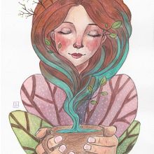 Mi Proyecto del curso: Técnicas de acuarela para ilustraciones de ensueño. Traditional illustration project by Shadia Abdulkadir Rodríguez - 01.05.2021