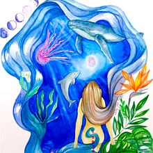 Mi Proyecto del curso: Técnicas de acuarela para ilustraciones de ensueño . Desen artistic, Ilustrație tradițională și Pictură în acuarelă de Delia Sepulveda Pizarro - 01.05.2021