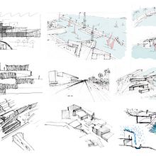 Drafts and Sketches. Architectural Illustration, Architecture, Drawing, and Sketchbook project by Javier Becerra Arencibia - 06.17.2020