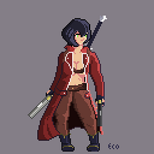 Dante alternativa!;). Pixel Art project by Edson Costa - 01.05.2021