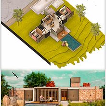 Meu projeto do curso: Ilustração digital de projetos arquitetônicos . 3D, Arsitektur, Dan Arsitektur Digital proyek oleh Vanessa Santos - 01.05.2021