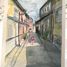 Mi Proyecto del curso: Dibujo arquitectónico con acuarela y tinta. Watercolor Painting project by slippig - 01.12.2021