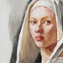Watercolor Portraits from Films. Un progetto di Disegno artistico, Creatività, Belle arti, Pittura e Disegno realistico di Michele Bajona - 05.01.2021